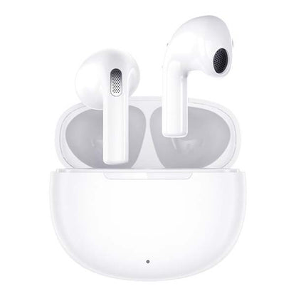 QCY T20 Ailypods Bluetooth 5.3 Wireless Earphones With Crystal Clear Calling, 5.3 Bluetooth Connections, Touch Control and Long Battery Life - White