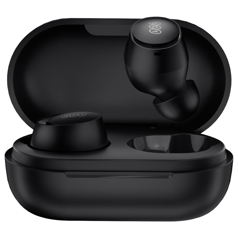 QCY ArcBuds Lite True Wireless Earbuds With 5.3 Bluetooth Connection, 32 Hr Long Battery Life, ENC Technology, IPX4 Sweatproof & Touch Controls - Black