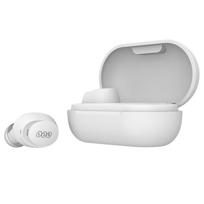 QCY ArcBuds Lite True Wireless Earbuds With 5.3 Bluetooth Connection, 32 Hr Long Battery Life, ENC Technology, IPX4 Sweatproof & Touch Controls - White