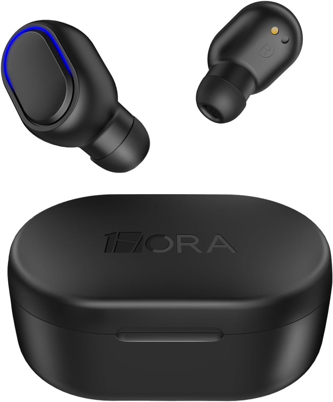 1Hora Wireless Headphones Bluetooth 5.3 Headphones In-Ear Headphones - Black