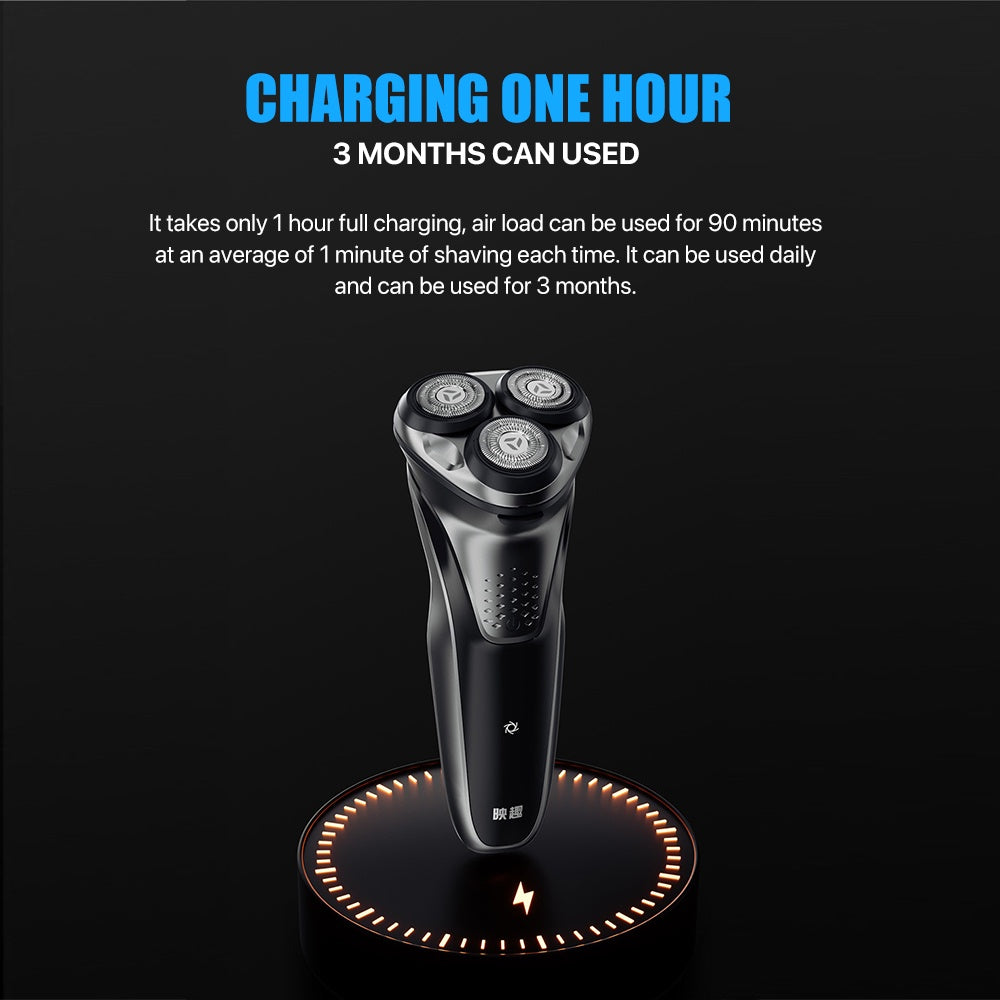 Enchen Blackstone Plus Cordless Electric Shaver 3D Floating Head - Silver