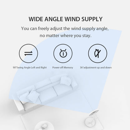 Xiaomi Mi Smart Standing Fan 2 Dual Blades Electric Fan - White