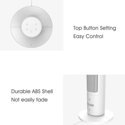 Xiaomi Mijia Smart Tower Fan Bladeless Low Noise & Cool Tower Fan Air Conditioner Cooler With App Control, WiFi Control & Smart Voice Control - White