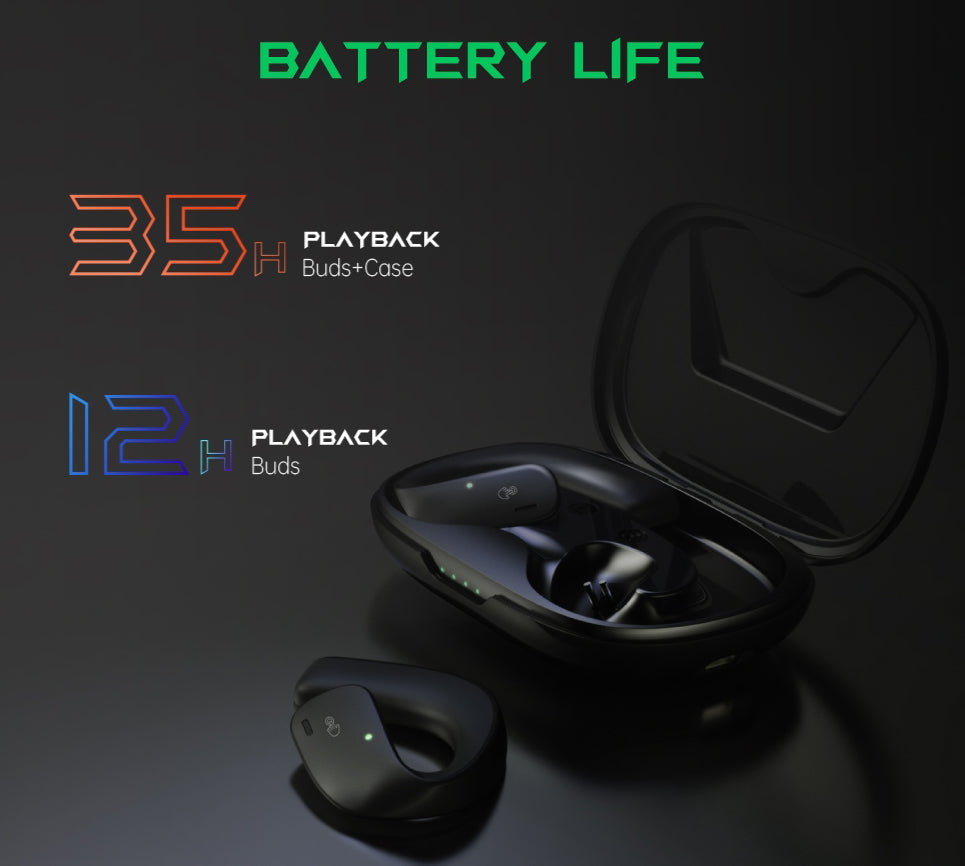 Black Shark T20 Open Ear Wireless Earphone - Black