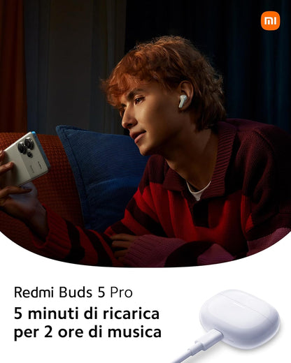 Redmi Buds 5 Pro Wireless Earbuds - White