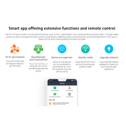 جهاز التوجيه Xiaomi Mi Router 4A عالي السرعة ثنائي النطاق AC1200 - أبيض