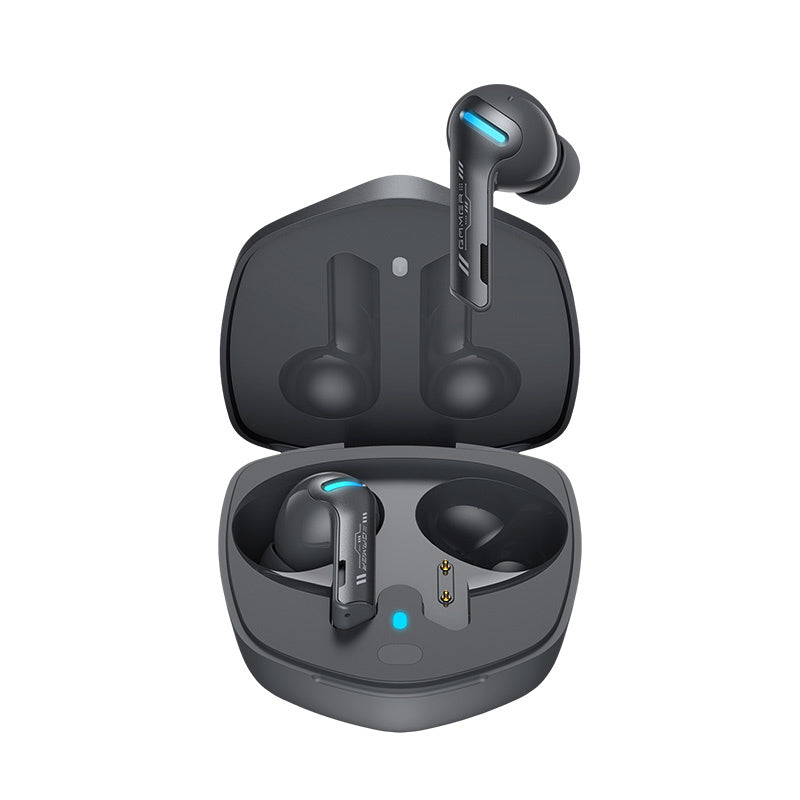 QCY G1 Wireless Gaming Earbuds With 5.2 Bluetooth, Low Latency, Gaming Mode, 32  Hours Long Battery Life and IPX4 Sweatproof and Touch Controls - Grey