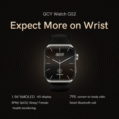 QCY Smart Sports Watch GS2 - Black