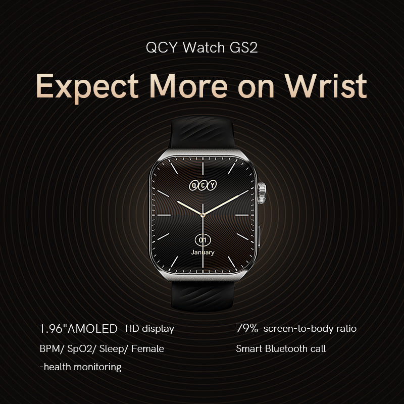 QCY Smart Sports Watch GS2 - Silver