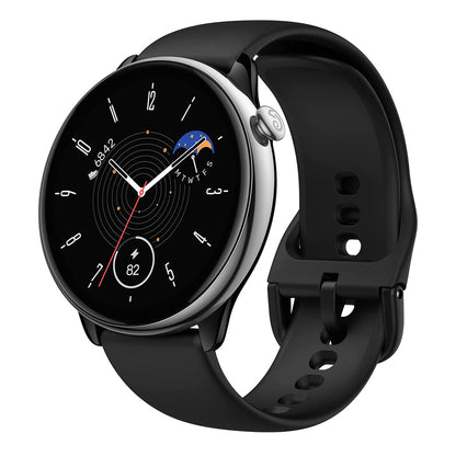 ساعة Amazfit GTR Mini الذكية بشاشة AMOLED مقاس 1.28 بوصة - أسود