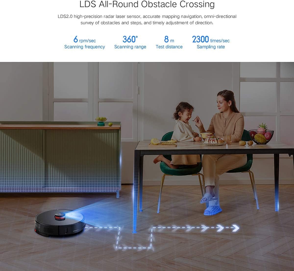 Lydsto Smart Robot Vacuum R1 مع مكنسة كهربائية أوتوماتيكية فارغة ذاتية الشحن وممسحة - أسود