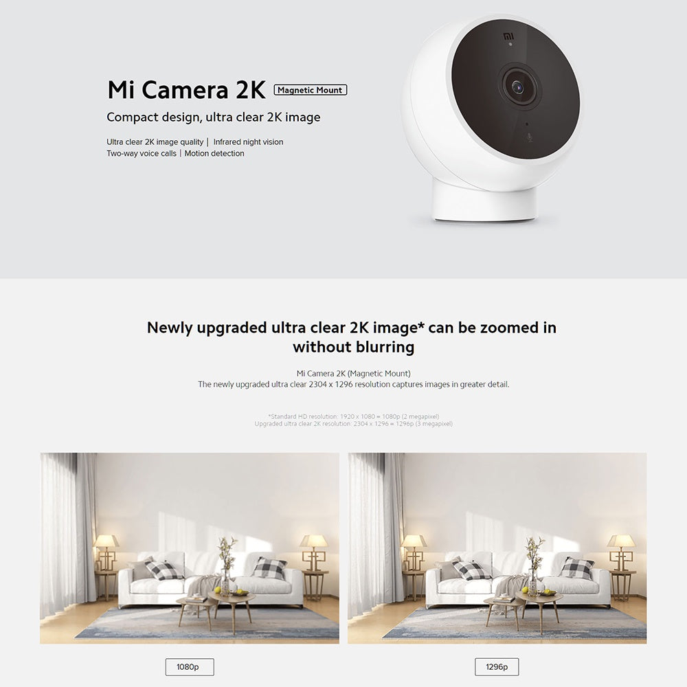 Xiaomi Mi Home Security Camera 2K - White