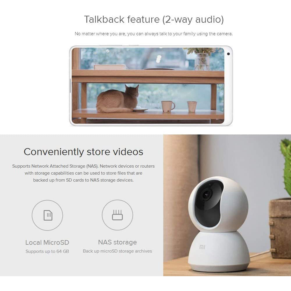 Xiaomi Mi 360 Degree Home Security Camera 2K Pro - White