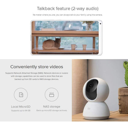 كاميرا المراقبة المنزلية Xiaomi Mi 1080P - أبيض