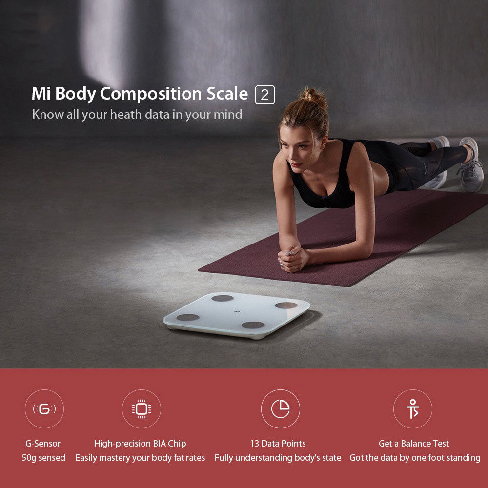 Xiaomi Mi Body Composition Scale 2 Smart Bluetooth Digital Weight Scale - White