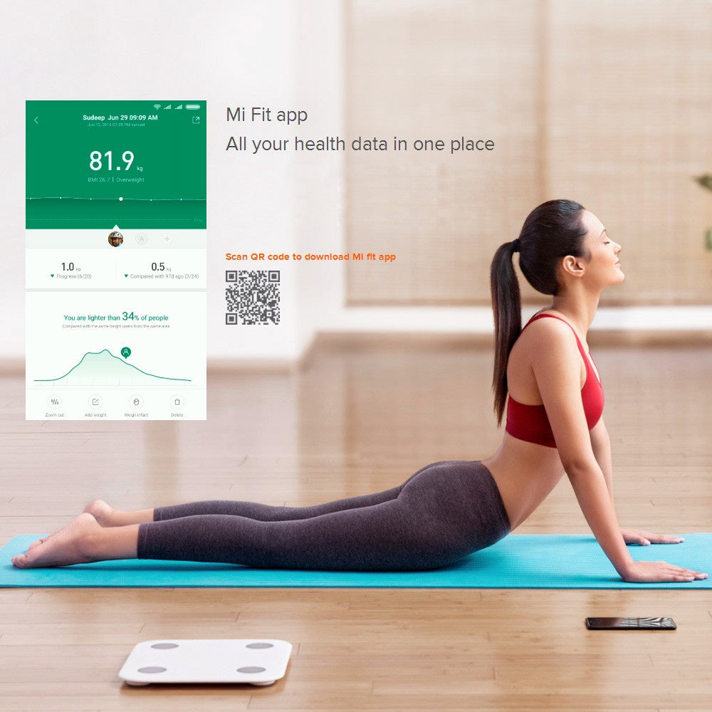 Xiaomi Mi Body Composition Scale 2 Smart Bluetooth Digital Weight Scale - White