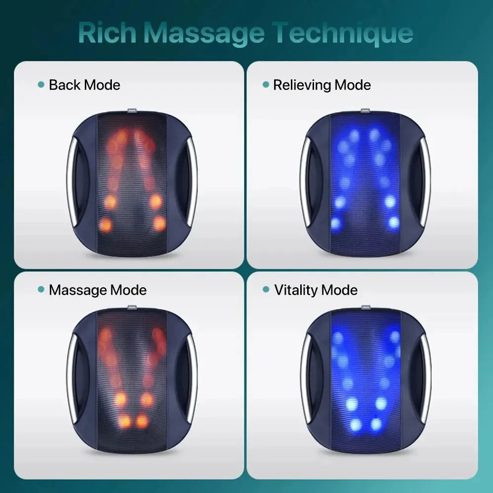 Philips Back Massager PPM4501 Back Massager With Ergonomic Comfortable Fit Design Dark Blue