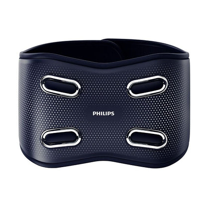 Philips PPM7201B Waist and Abdomen Massager, Multifunctional Massager With 4 Zone Vibration, Built-in Battery and 30 Mins Intelligent Massage - Black