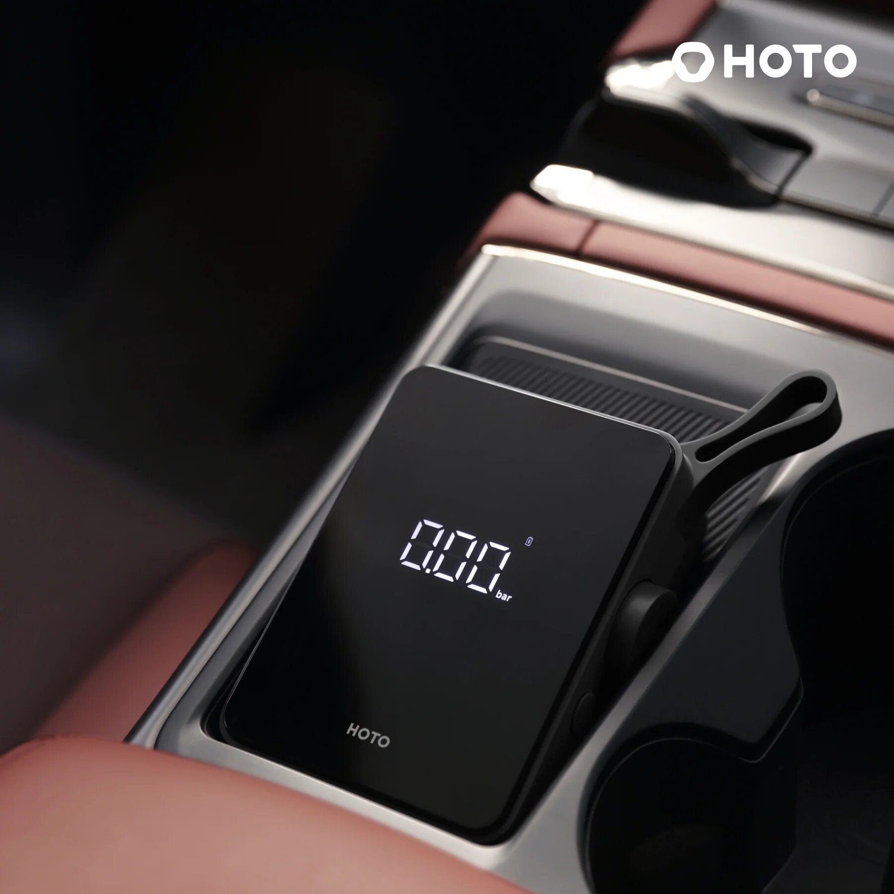 Hoto Portable Electric Tire Inflator Digital Air Compressor - Black