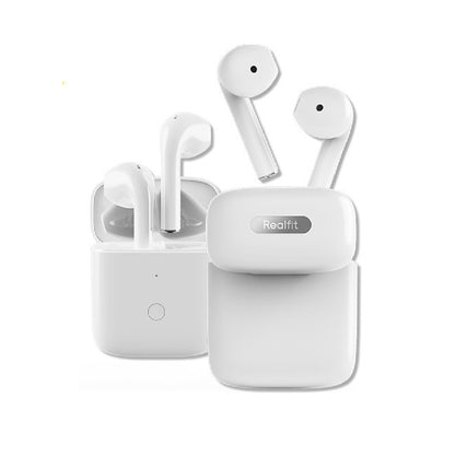 Realfit RT01 GoPods E3 TWS Bluetooth Earbuds Lightweight Wireless Headset - White