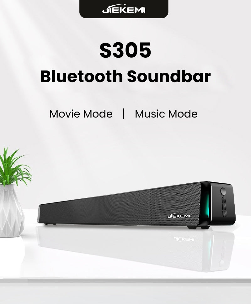 Jiekemi S301 Bluetooth Soundbar Movie/Music Mode - Black