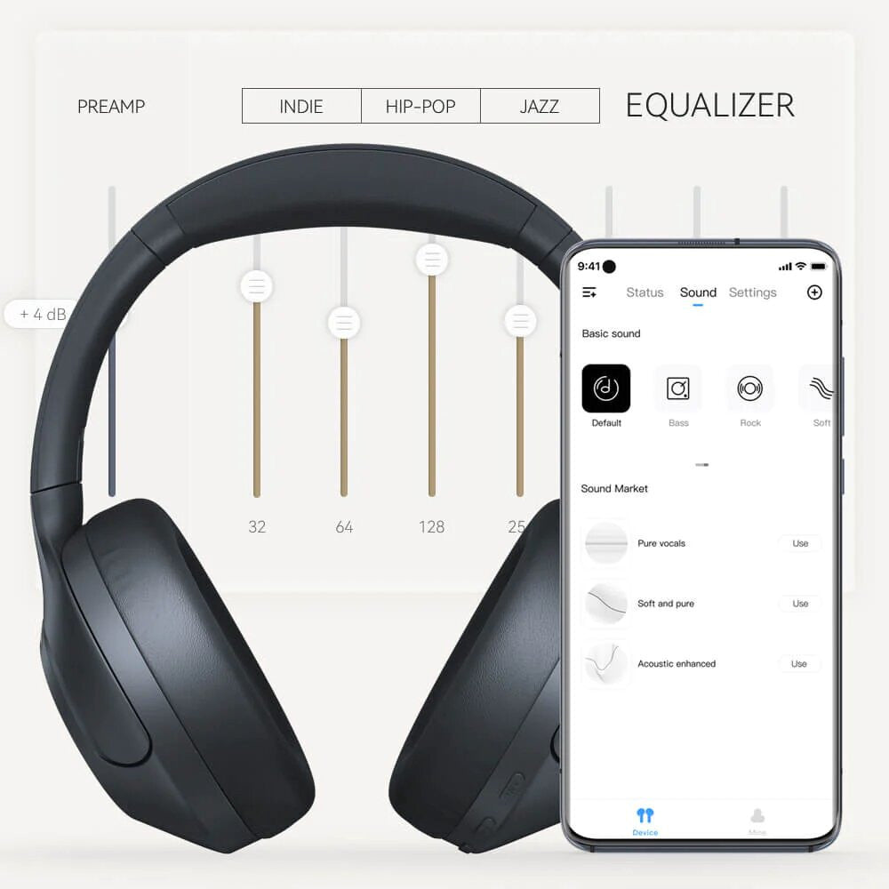 Haylou Headphones S35 ANC USB Comfortable Fit Headphones With Active Noise Cancellation - ORRO HOME