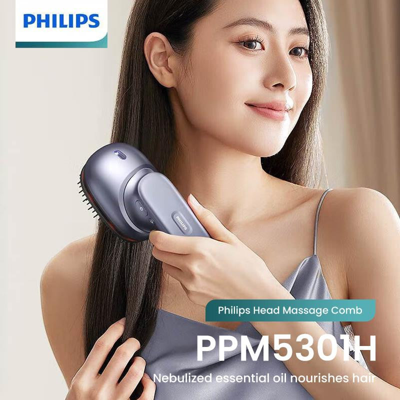 Philips PPM5301H Head Massage Comb, Hair Care Micro-Vibration Massage - Blue - ORRO HOME