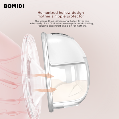 BOMIDI S32 Electric Wearable Breast Pump, Hands Free and Leak Proof Design With LCD Display