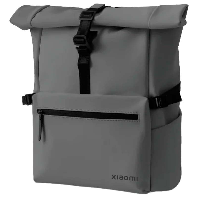 Xiaomi Roll Top Casual Backpack,Stylish Roll Top Design, Can Accommodate a 15.6-inch Laptop - Gray