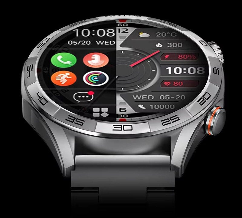 Haylou Solar 5 Smartwatch. 1.58 AMOLED Display, 15 Days Battery Life, Health and Fitness Tracking, Notifications Alerts, 100+ Sports Modes, Dynamic Watch Faces and Supports NFC Access Control - Silver