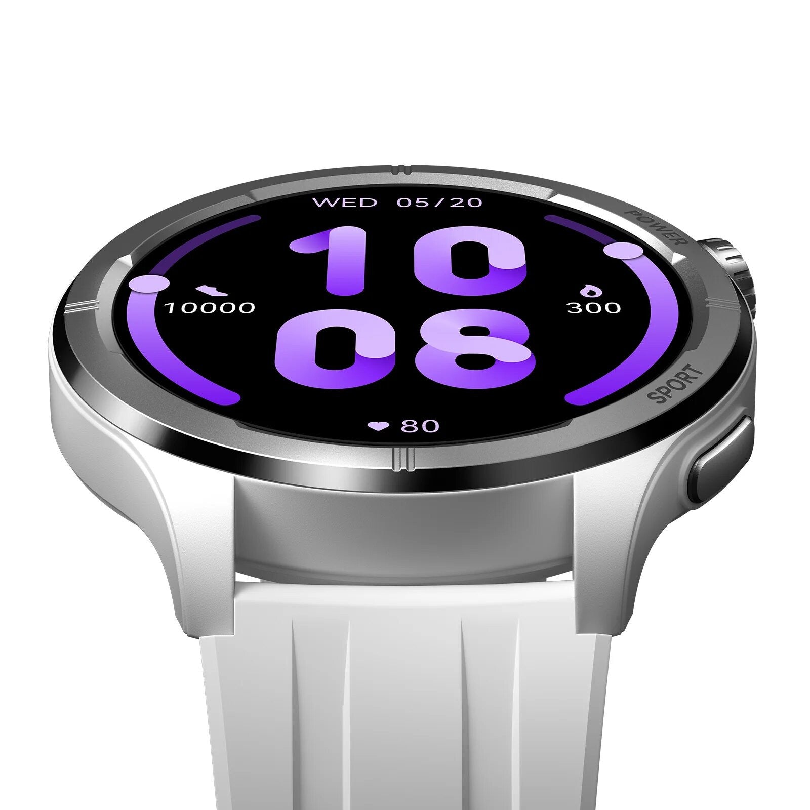 Haylou Solar Neo HF008 Smart Watch, 1.53" HD Display, Smart Message Notifications - Silver