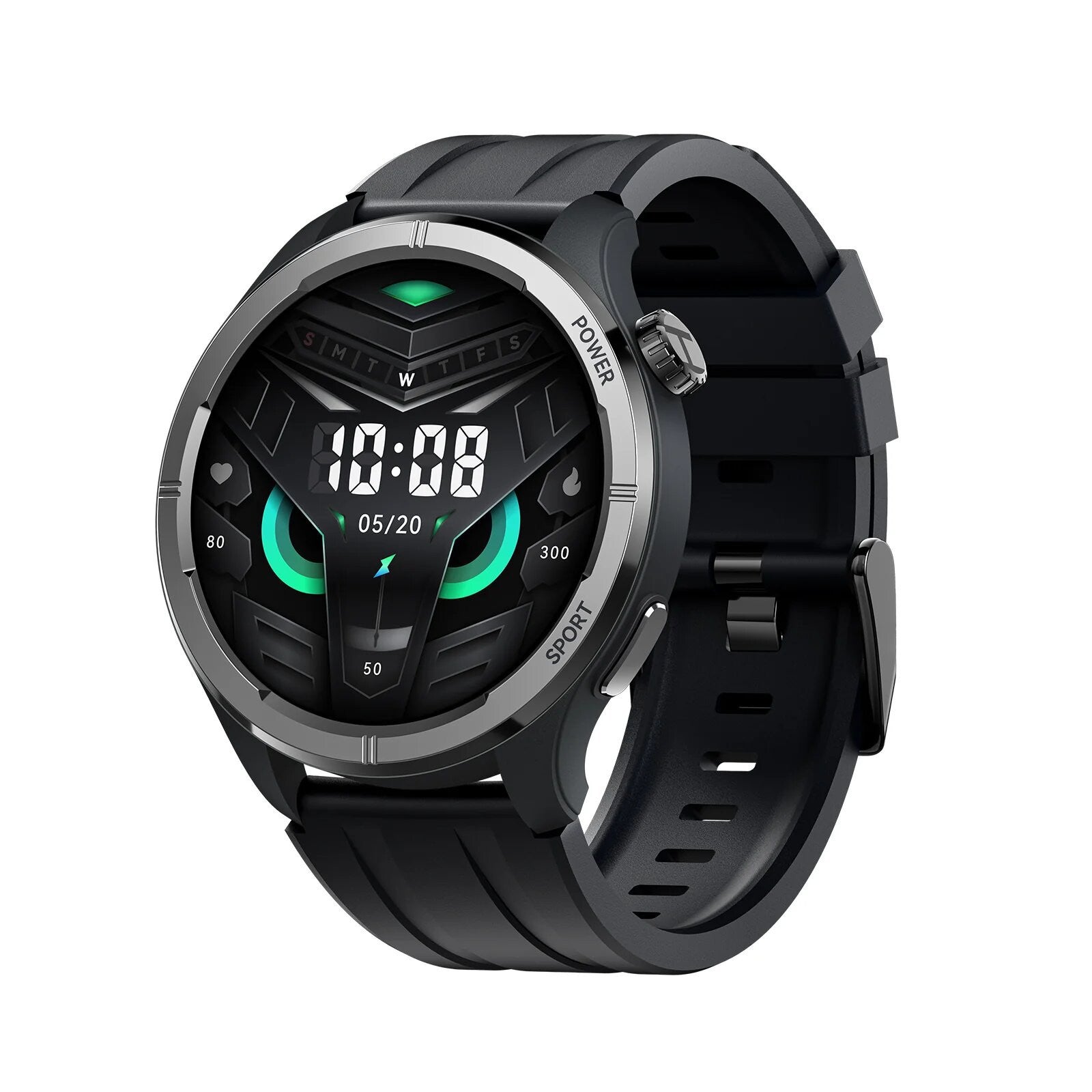 Haylou Solar Neo HF008 Smart Watch, 1.53" HD Display, Smart Message Notifications - Black