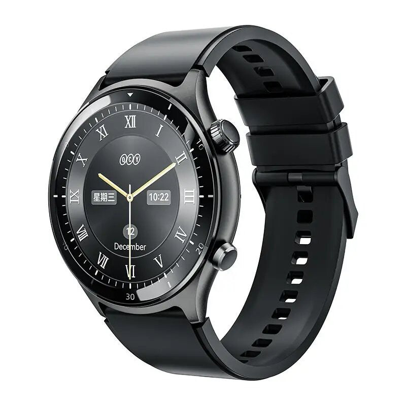 QCY Active GT Bluetooth Calling Smart Watch, Sleek and Stylish Design - Black