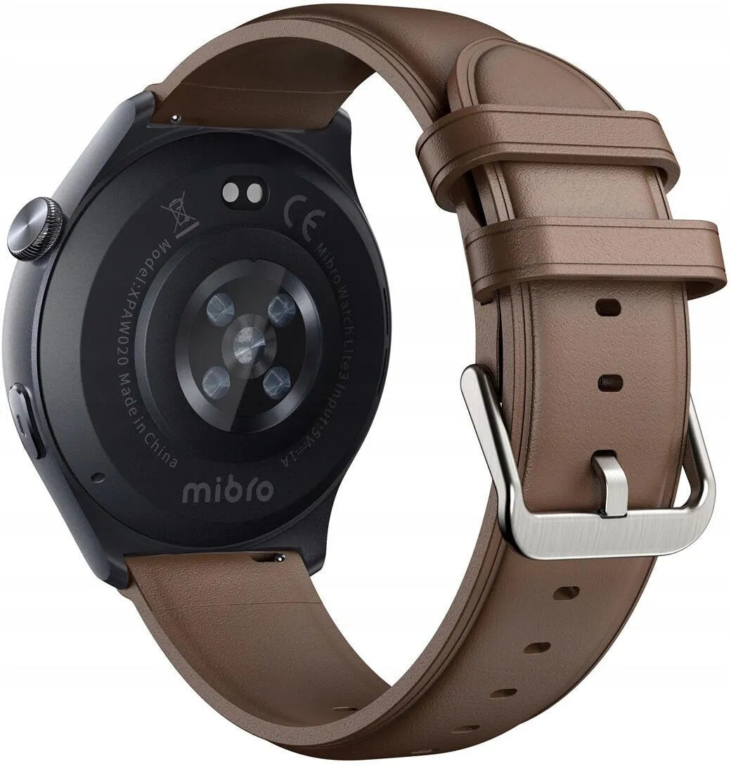 Mibro Lite 3 Smart Watch With Dual Strap, 1.32-inch AMOLED HD Screen Display - Brown