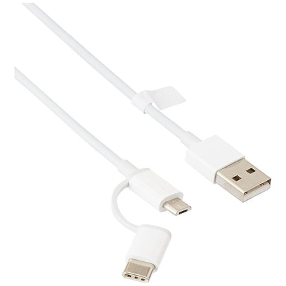 Mi 2-in-1 USB Cable Micro USB to Type C 30cm White