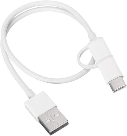 Mi 2-in-1 USB Cable Micro USB to Type C 30cm White