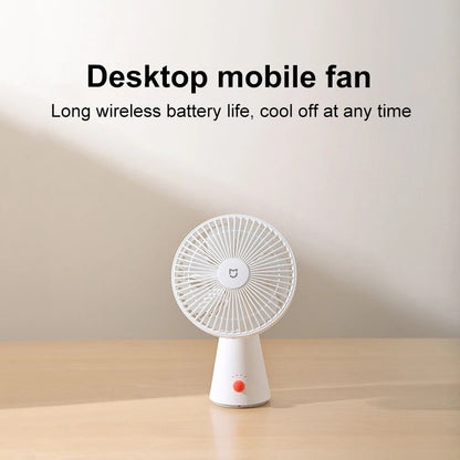 Xiaomi ZMYDFS01DM Rechargeable Mini Fan Long Battery Life 4000mAh - White - ORRO HOME