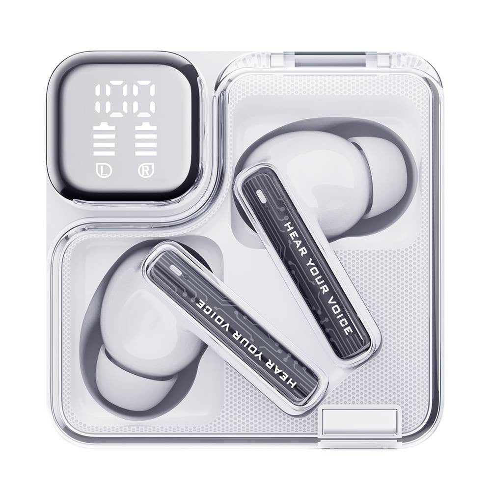 QCY MeloBuds Neo Wireless Earphone,Transparent & LED Power Display