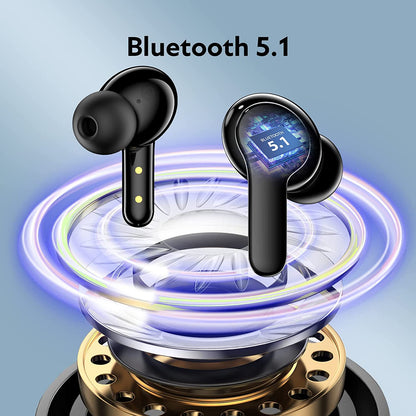 QCY T13 ANC Earbuds - Black