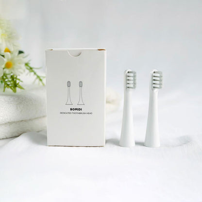 فرشاة أسنان ناعمة برأس فرشاة أسنان كهربائية من بوميدي TX5-2 (فرشاة رأس بديلة قطعتين) - أبيض