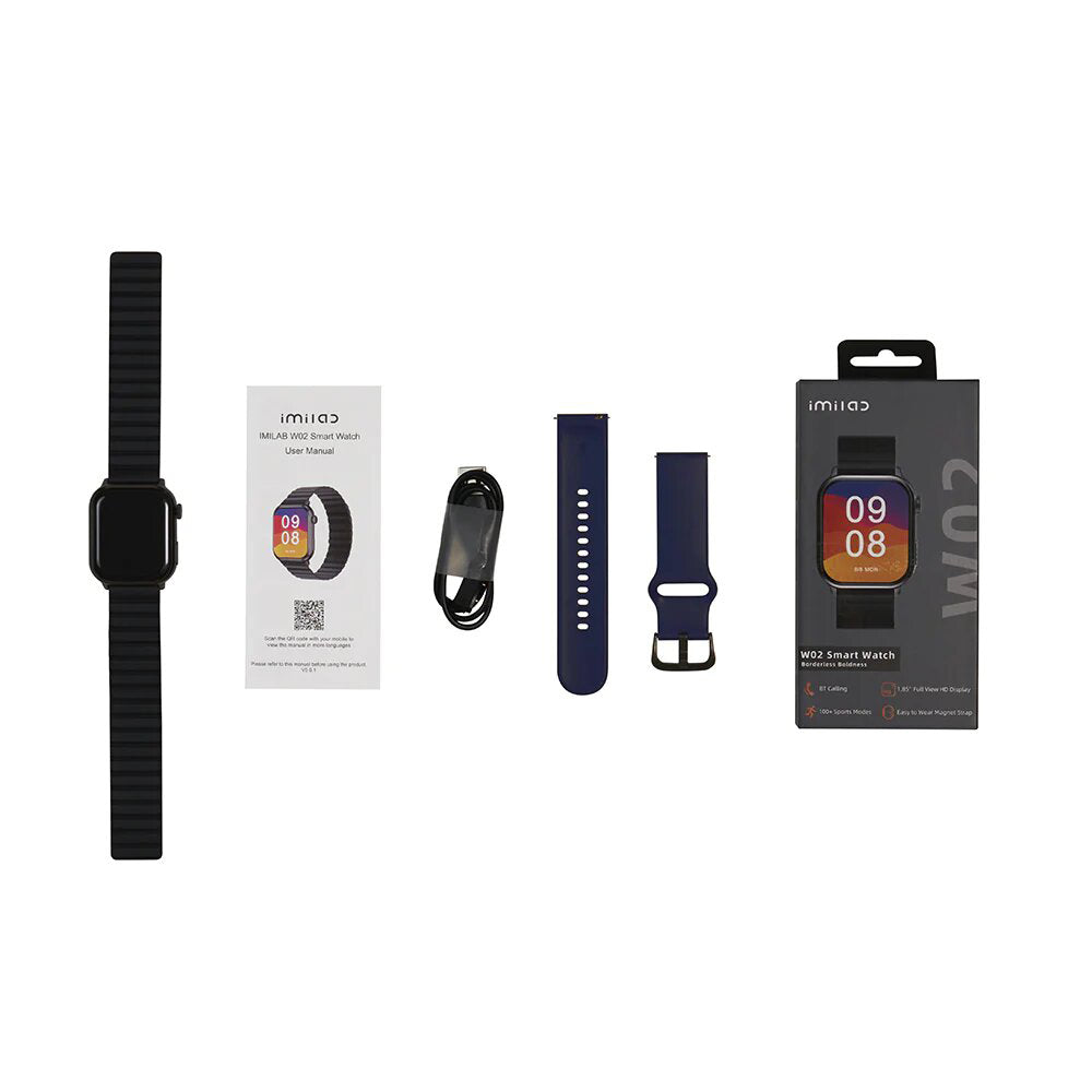 Imilab W02 Smart Watch 1.85-inch - Black