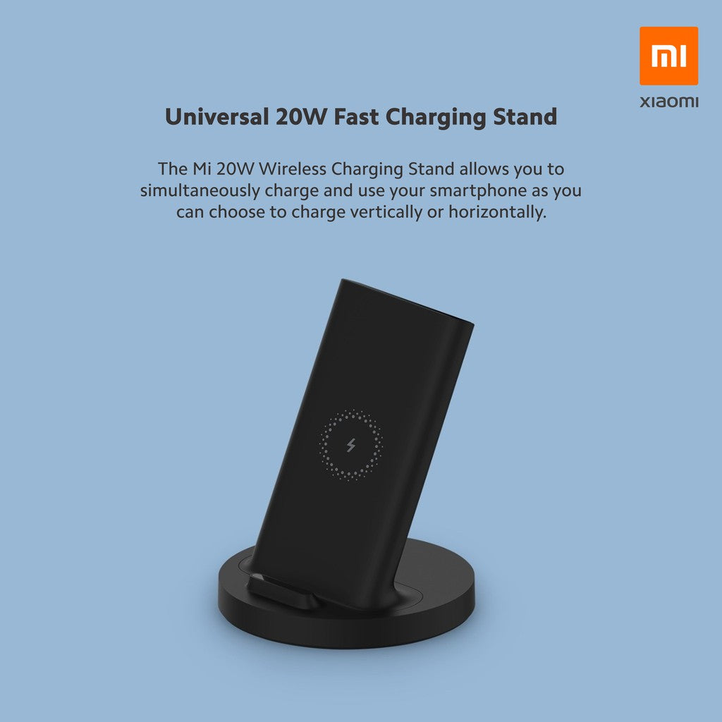 Xiaomi Mi 20W Wireless Charging Stand Phone Holder - Black