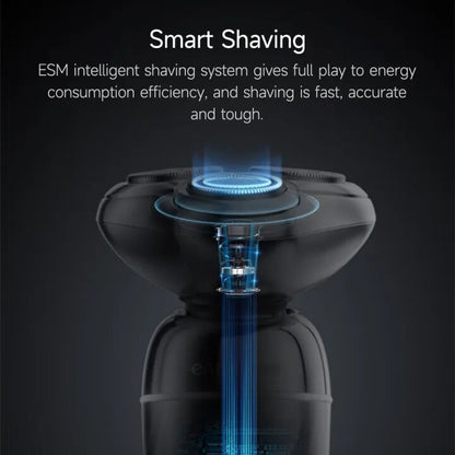 Enchen X7 Electric Shaver Portable Cordless Shaver with IPX7 Waterproof, Type C Rechargeable, 3 Direction Flex Heads & Self Sharpening Blades - Silver