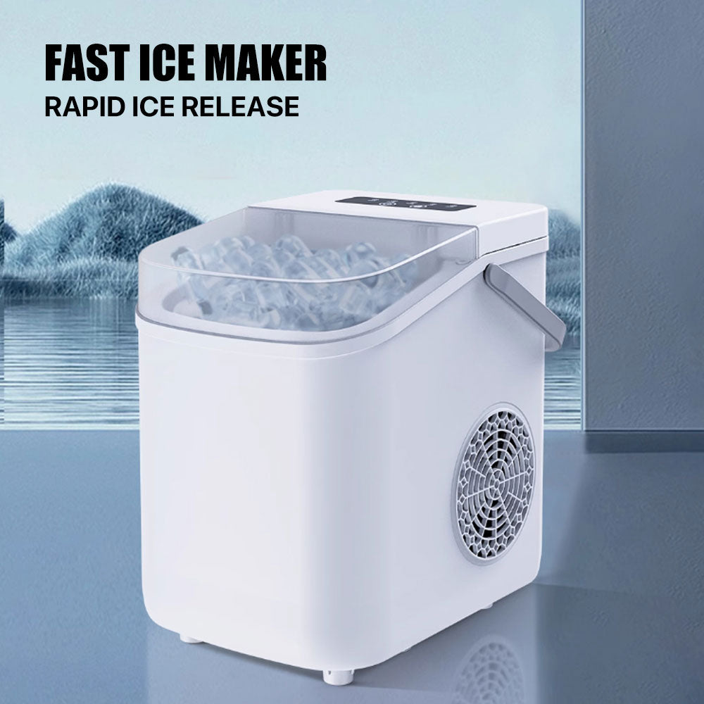 Lydsto Ice Maker Machine IC1 XD-ZDZBJ02 With Adjustable Ice Size, Auto Self Cleaning,Timely Reminder of Water Shortage and Low Noise Operation  - White