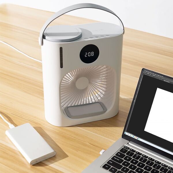 Lydsto Smart Desktop Cold Fan CL08 XD-ZMLFS02, Portable Misting Fan - White - ORRO HOME