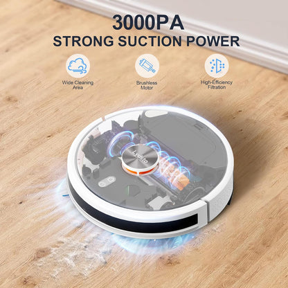 Lydsto R5 3-in-1 Smart Robot Vacuum Cleaner - White