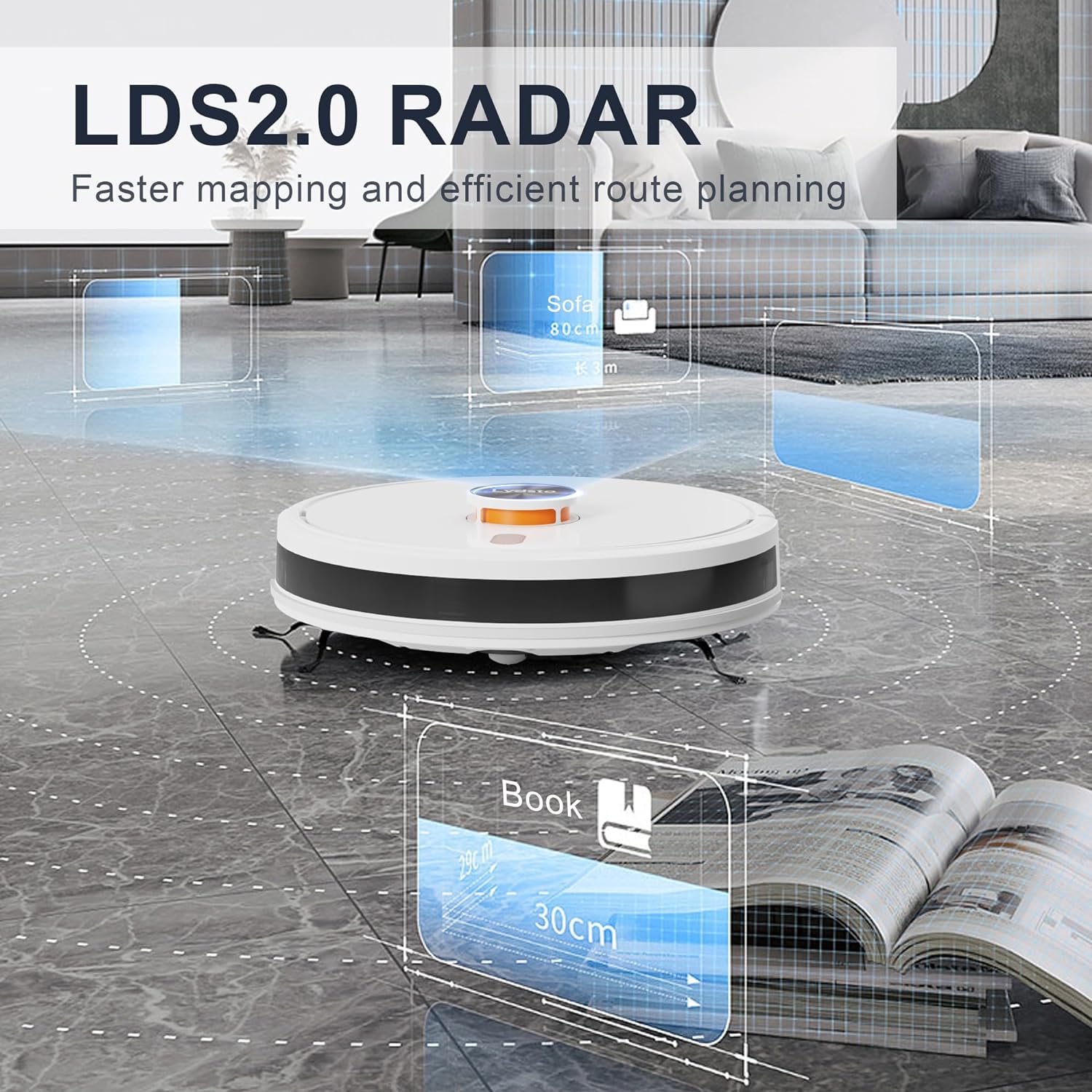 Lydsto R5 3-in-1 Smart Robot Vacuum Cleaner - White