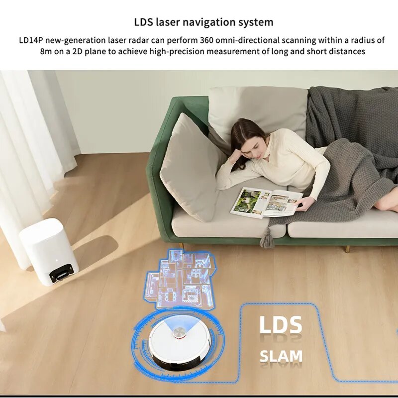 Lydsto R5D 3 in 1 Smart Robot Vacuum Cleaner - White