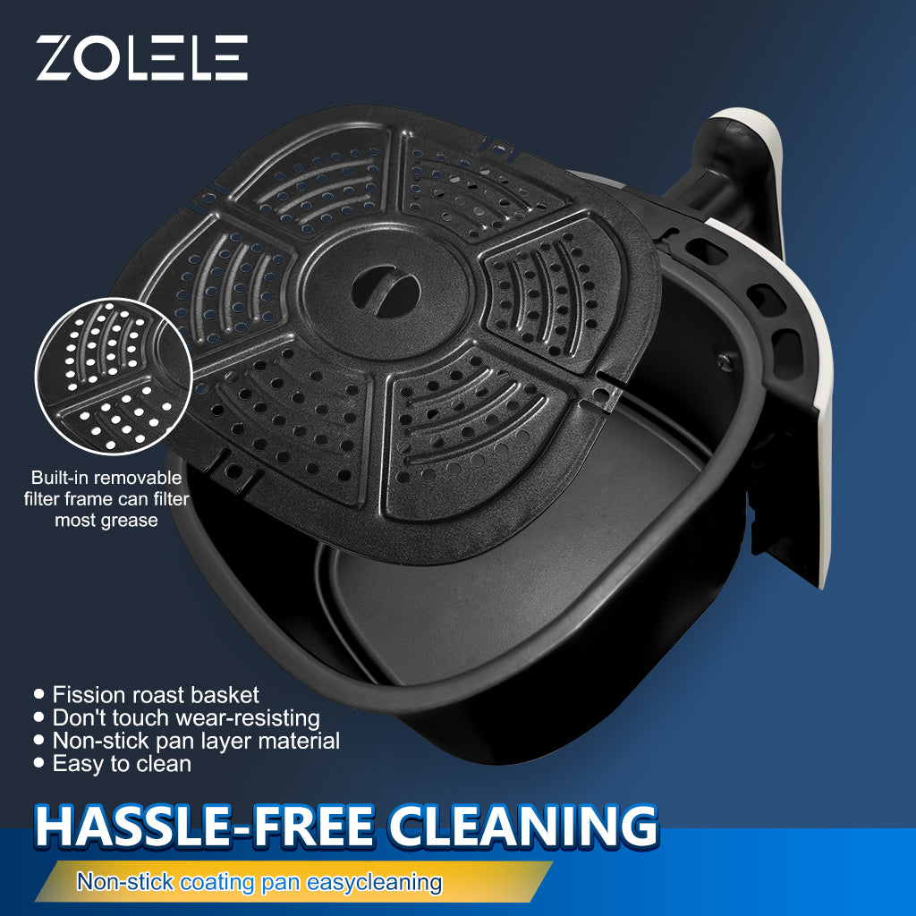 Zolele ZA001 مقلاة هوائية كهربائية بسعة 4.5 لتر - أبيض