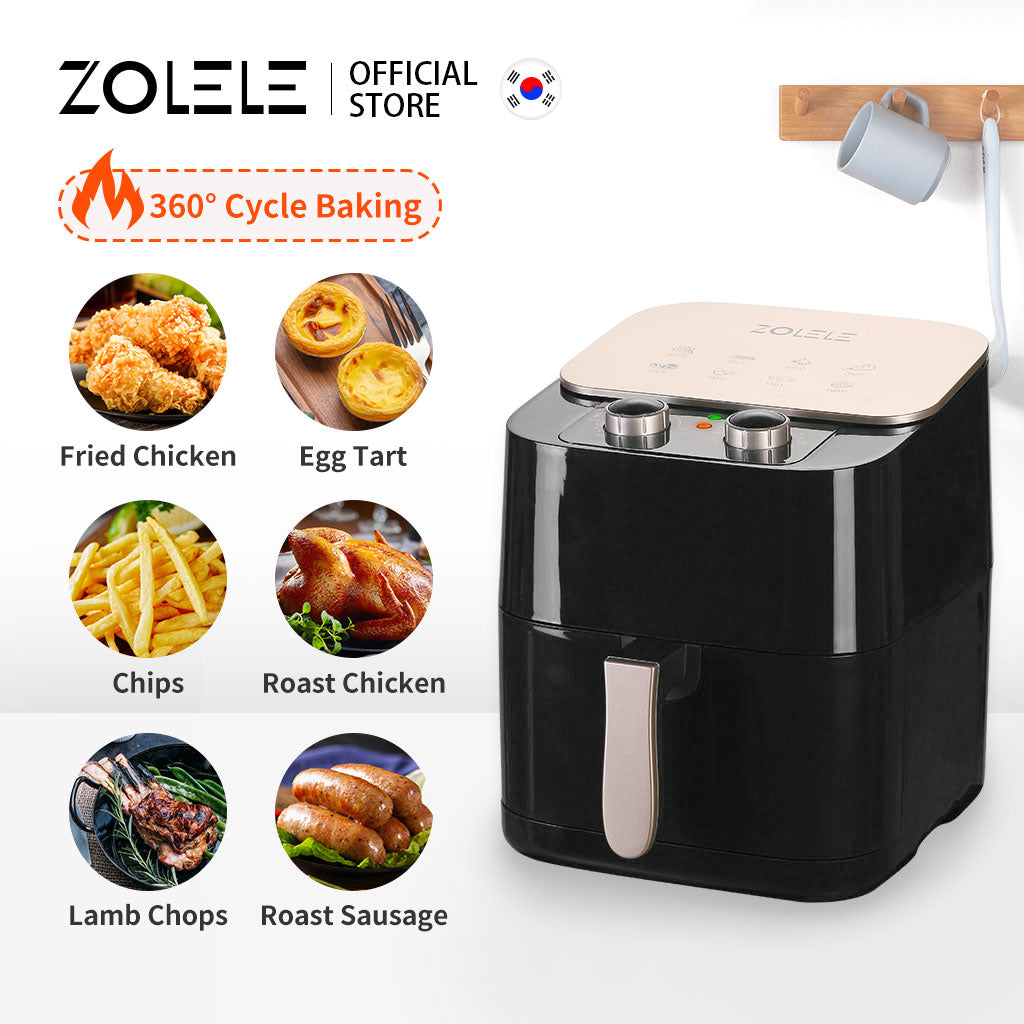 Zolele ZA002 Electric Air Fryer 6.5L - Black